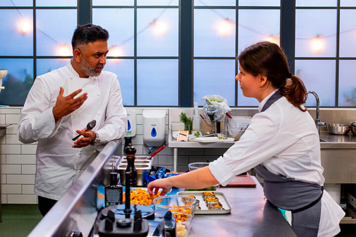 Abbie Hendren Great British Menu 2026 in the kitchen