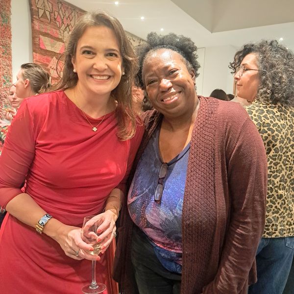 Anna Ansari and Mex Ibrahim - Silk Roads launch party