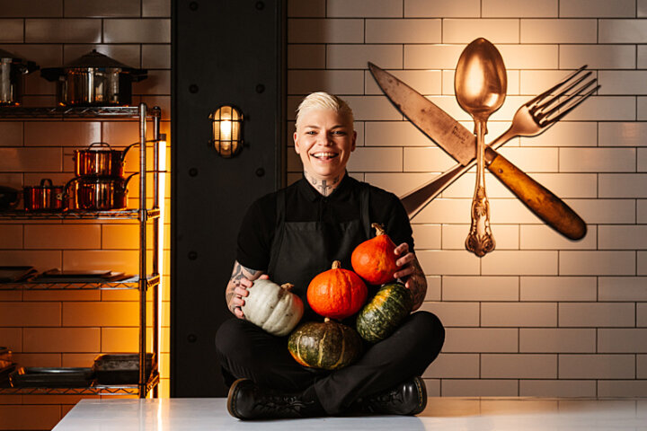 Asha Valenzuela-Heeger Great British Menu 2026 - Central Region Mood Shot