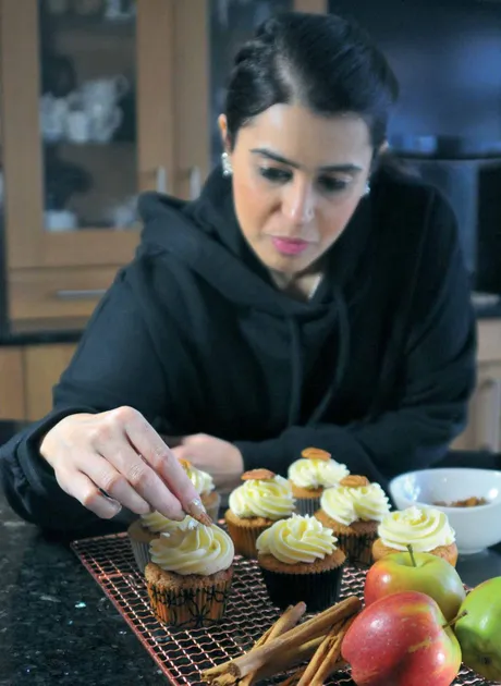 Dipna Anand and Apple Cinnamon Cupcakes