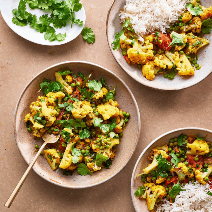 Fresh Cauliflower and Peas by Anjula Devi