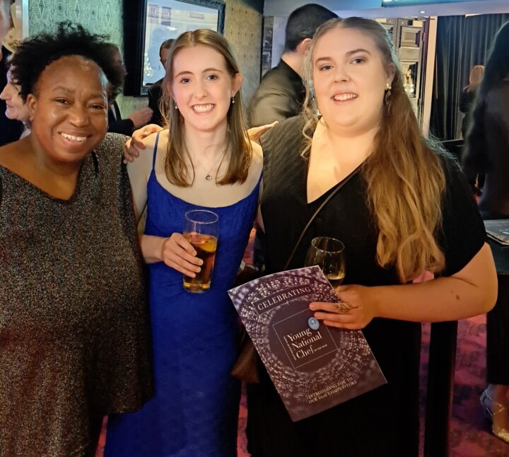 Keira Coralon and Hannah Sloane with Mex Ibrahim