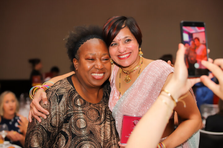 Mex Ibrahim and chef Seema Dalvi at the Women in Food and Drink Awards 2026