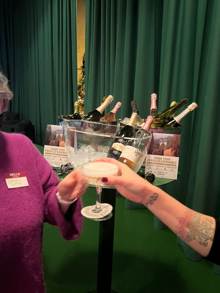 Prosecco at Women In The Food Industry Christmas Party