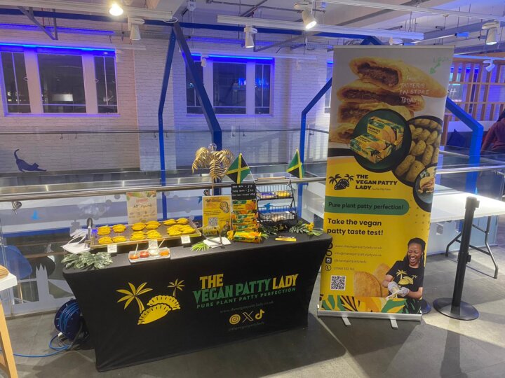 Vegan Patty Lady stand at Celebrating Black History Month at Halifax Flagship Branch