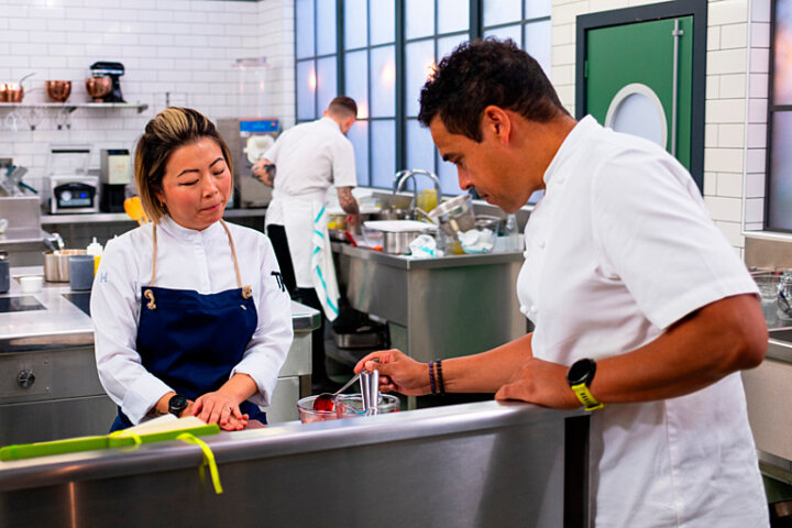 Weike Zhao with Paul Ainsworth Great British Menu 2026 - North East and Yorkshire