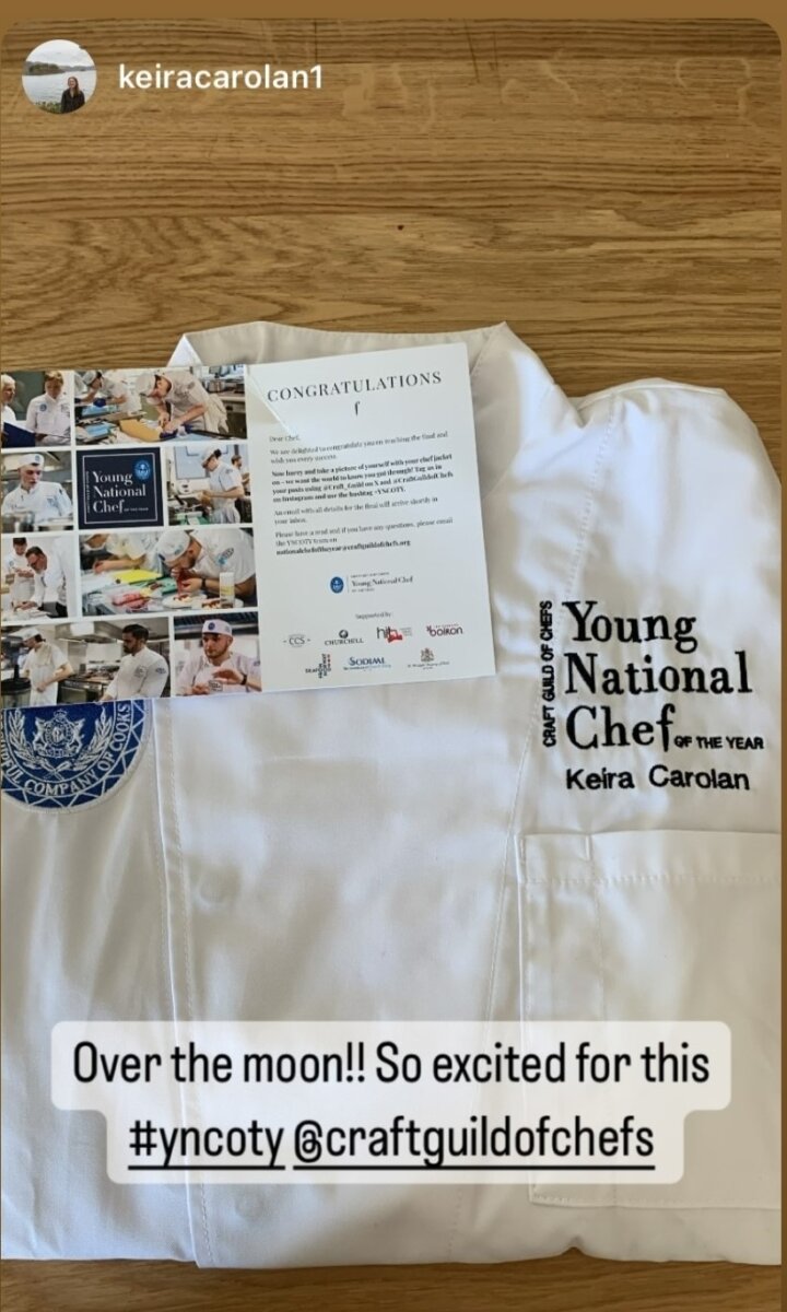 Young National Chef of the Year Finalist Keira Carolan