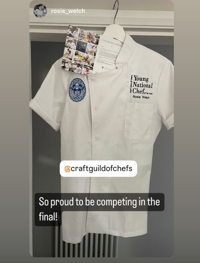 Young National Chef of the Year Finalist Rosie Welch